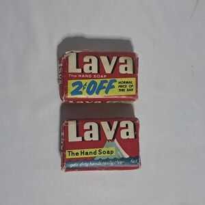 VTG Lot Of 2 Lava Hand Soap Bars Regular Size New‎ Old Stock